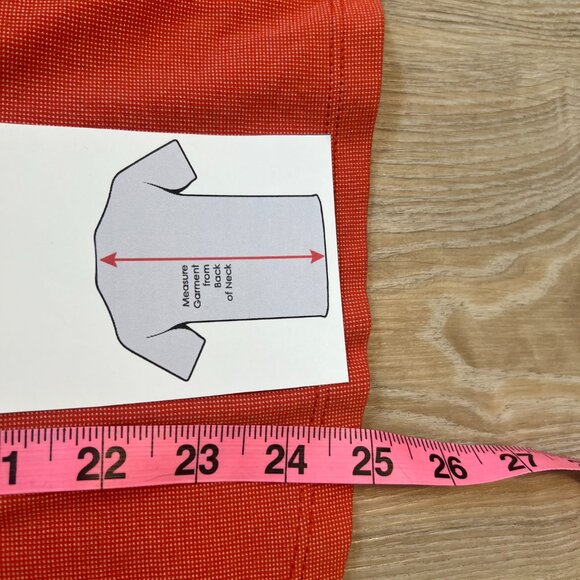 Cutter & Buck XL DryTec Orange Polo - Moisture Wicking Golf/Sports Shirt Sz XL - Picture 6 of 9